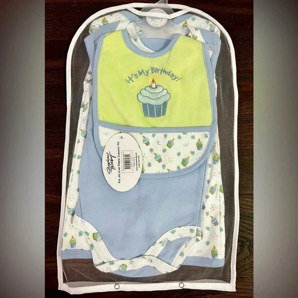 Stephan Baby Cupcake Birthday Collection Gift Set 12 Month It’s My Birthday NEW - Picture 1 of 6